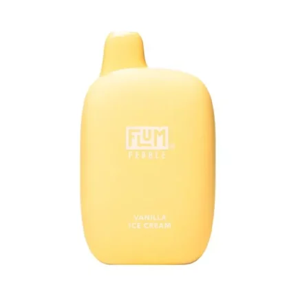 Flum Pebble Vanilla Ice Cream Disposable 6000 Puffs